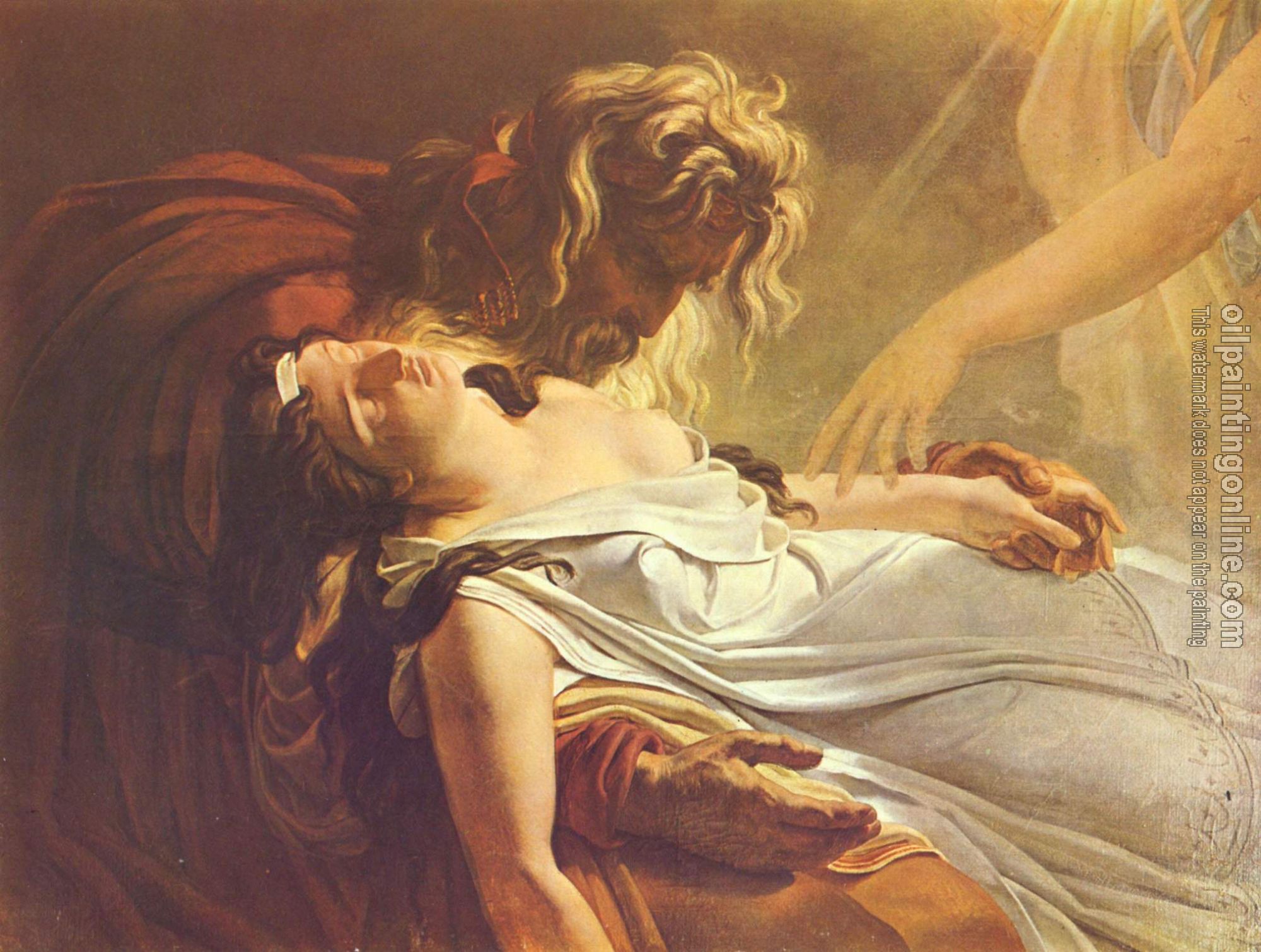 Anne-Louis Girodet de Roussy-Trioson - Malvine, Dying in the Arms of Fingal